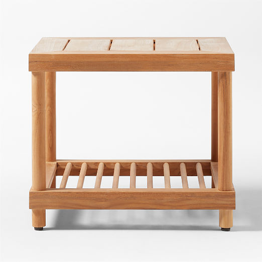 Pinet Teak Outdoor Side Table by Ross Cassidy