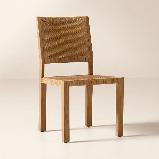 Plait Ash Wood and Woven Rattan Dining Chair