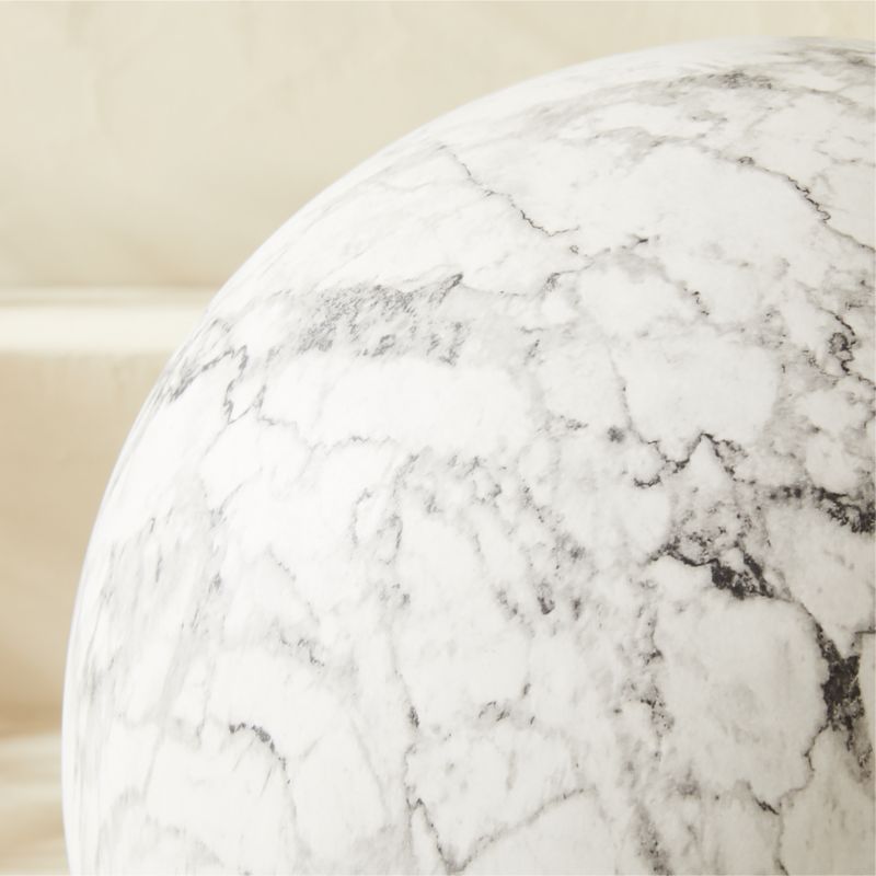 Playa White Faux Marble Indoor/Outdoor Ball Large - image 2 of 9