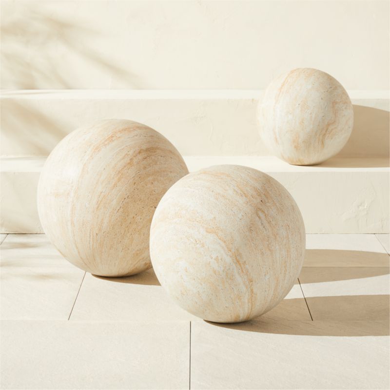 Playa Faux Travertine Ball Indoor/Outdoor Small - image 1 of 8