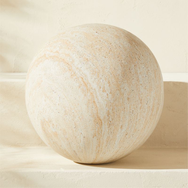 Playa Faux Travertine Indoor/Outdoor Ball Large - image 0 of 8