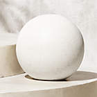 Rile Textured White Terracotta Vase 18"