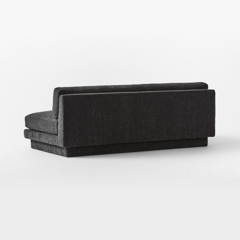 Plinth 80" Armless Black Performance Boucle Sofa - image 7 of 8