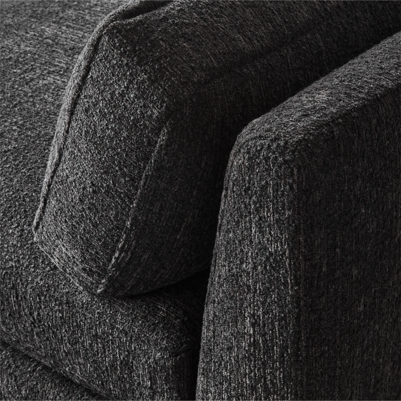 Plinth 80" Armless Black Performance Boucle Sofa - image 8 of 8