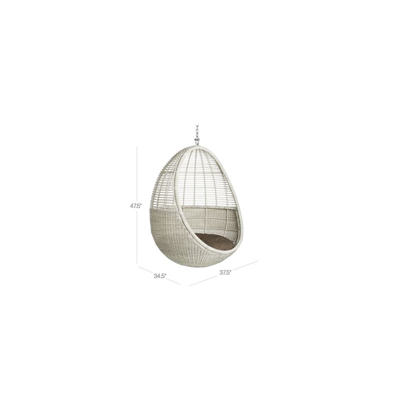 View Pod Hanging Outdoor Chair with Cushion - image 2 of 12