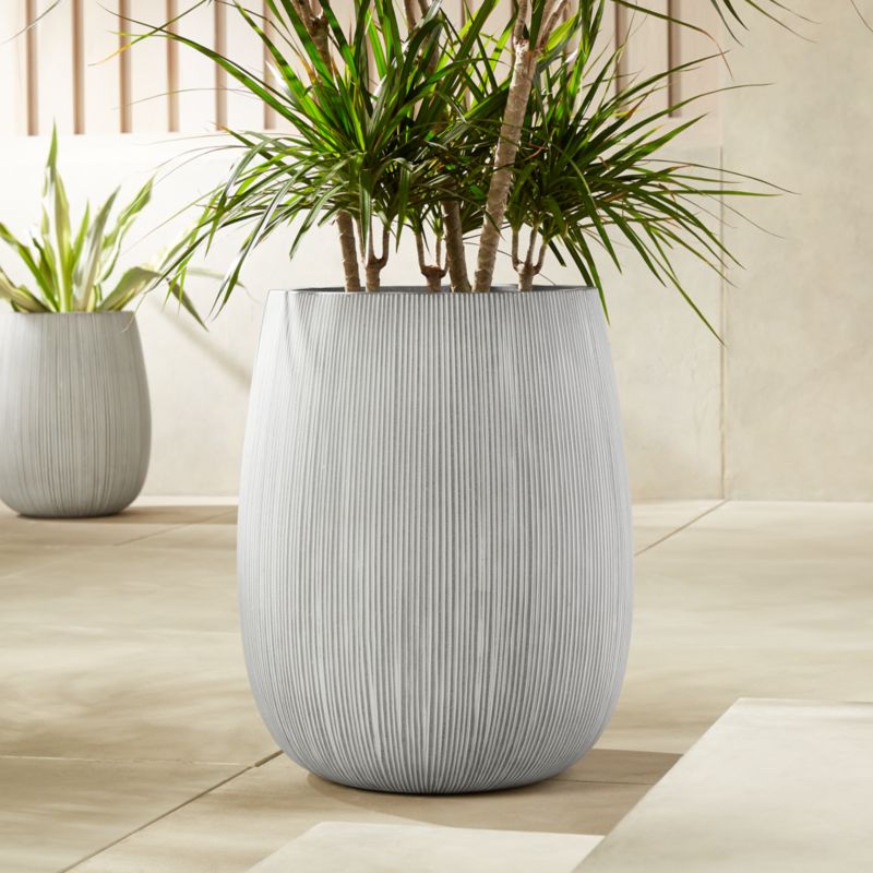 Pod Grey Cement Indoor/Outdoor Planter XL - image 2 of 12