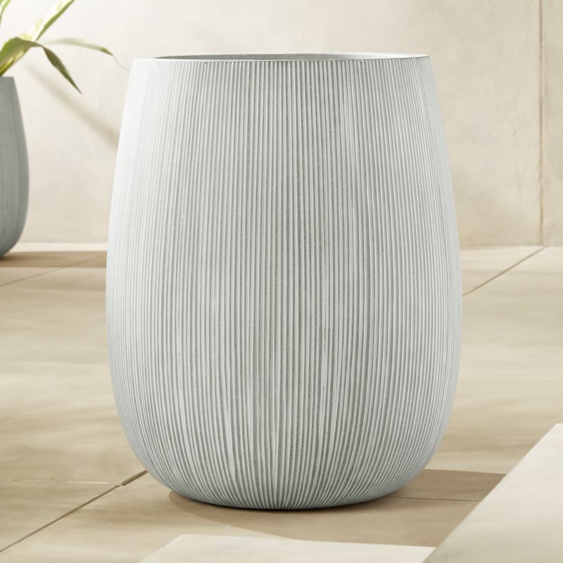 Pod Grey Cement Indoor/Outdoor Planter XL - image 0 of 12