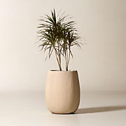 Pod Taupe Cement Indoor/Outdoor XL Planter 26"