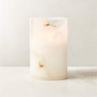 Rile Textured White Terracotta Vase 18"