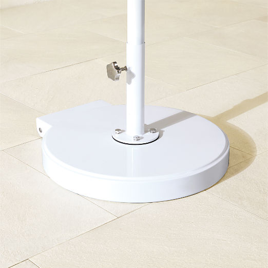 Poggesi White Outdoor Umbrella Base
