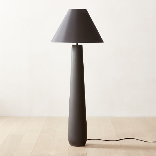 Polar Black Cement Floor Lamp