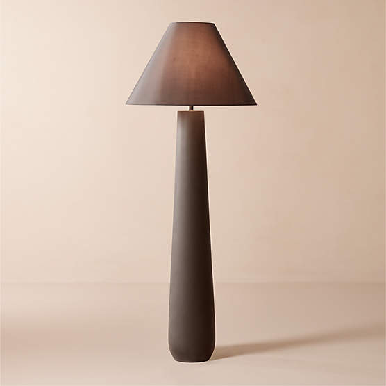 Polar Black Cement Floor Lamp