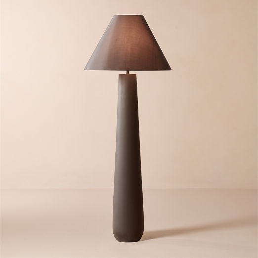 Polar Black Cement Floor Lamp