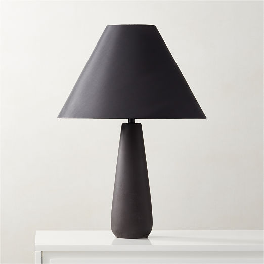 Polar Black Cement Table Lamp