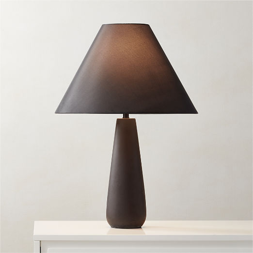 Polar Black Cement Table Lamp