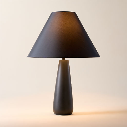 Polar Black Cement Table Lamp