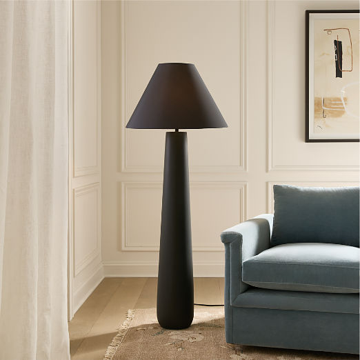 Polar Black Cement Floor Lamp