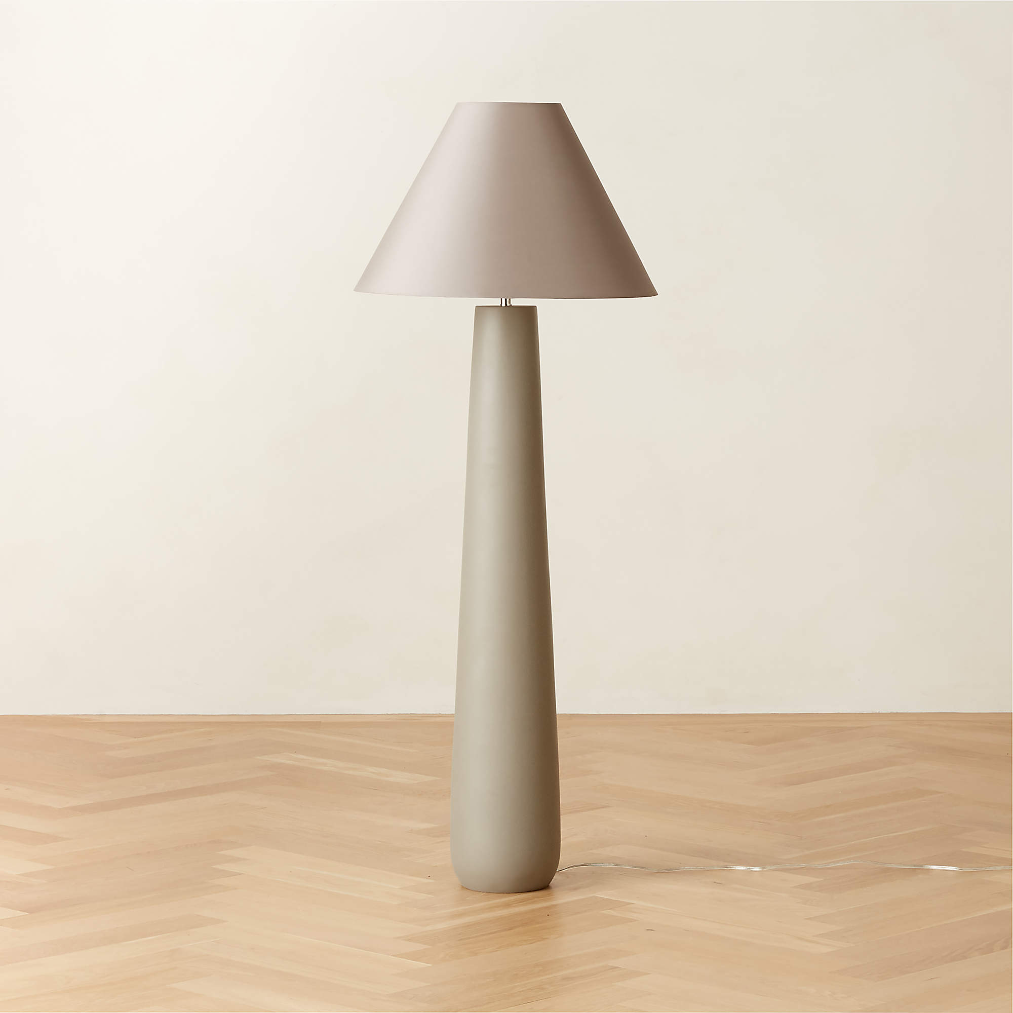 Polar Grey Cement Floor Lamp + Reviews CB2 Canada