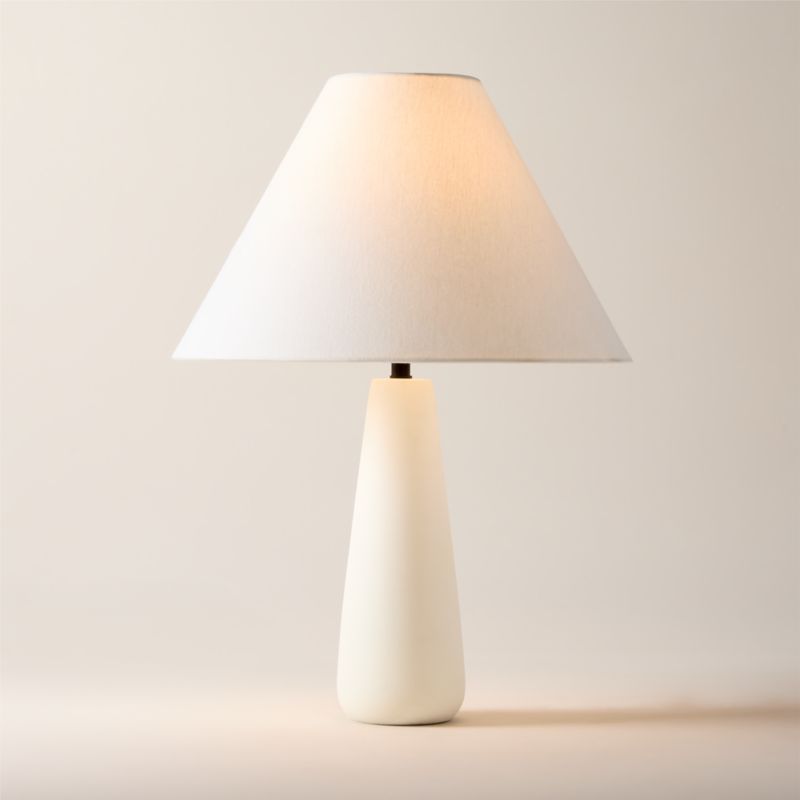View Polar White Cement Table Lamp details