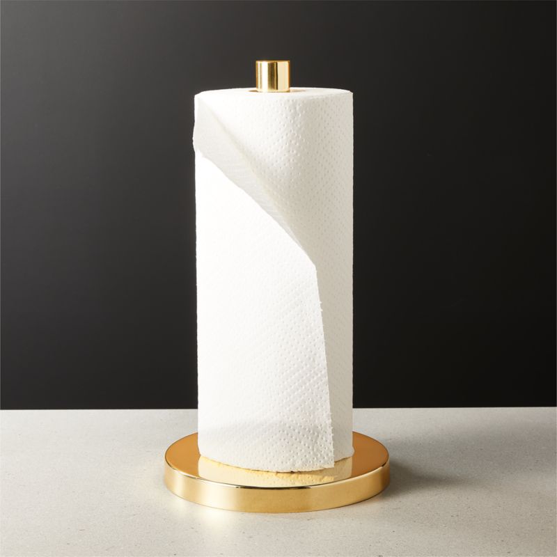 View Polished Brass Paper Towel Holder details