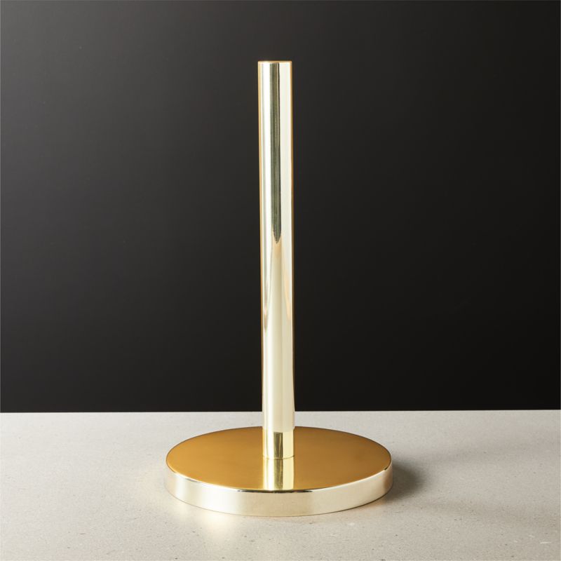 Polished Brass Paper Towel Holder - image 0 of 2