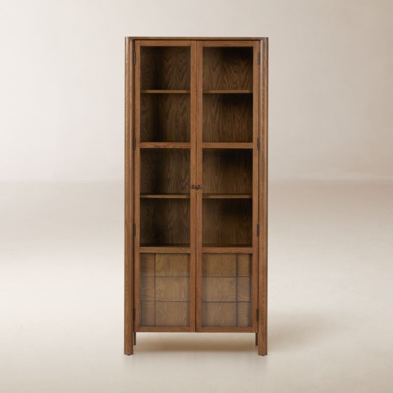 Viewing product image Pollard Tan Oak Cabinet - image 1 of 9