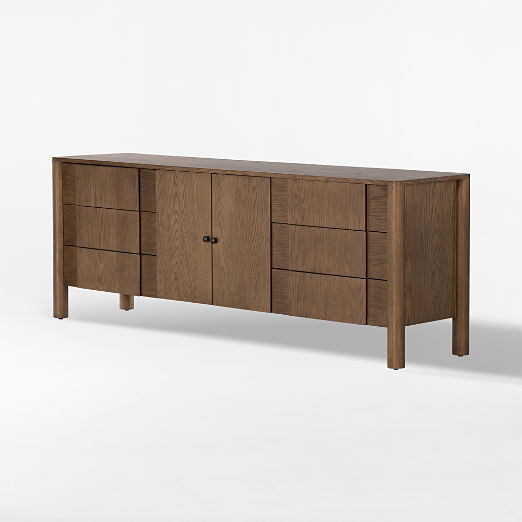 Pollard 78" Tan Oak Wood Credenza