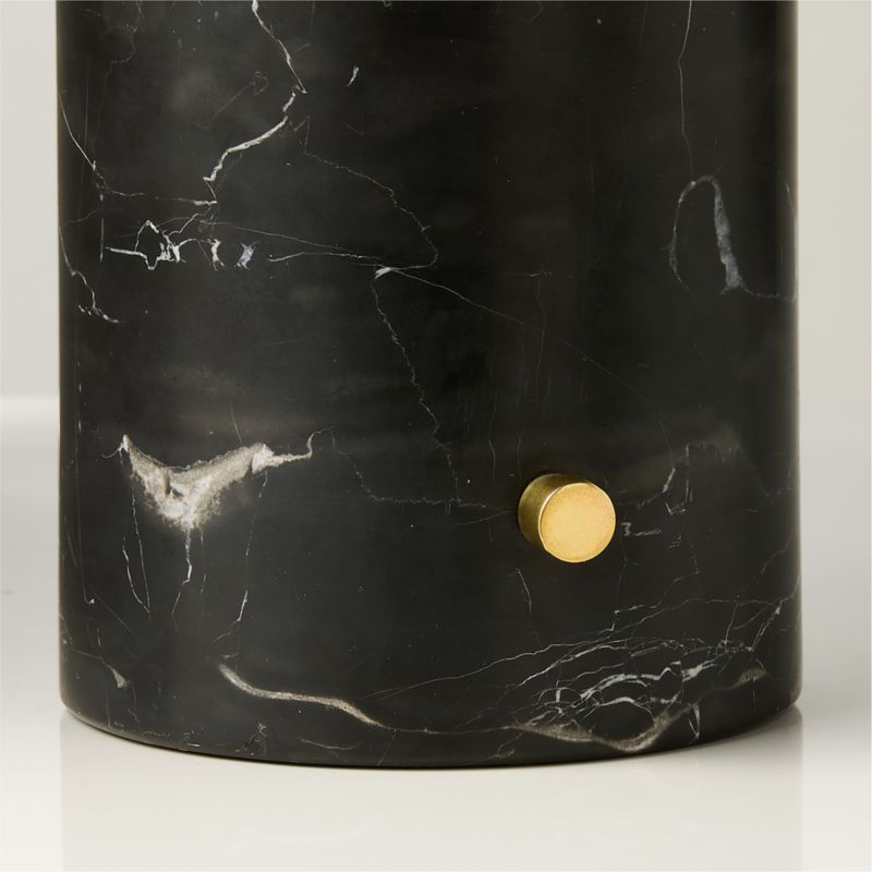 Polo Black Marble Table Lamp with Glass Shade - image 2 of 7