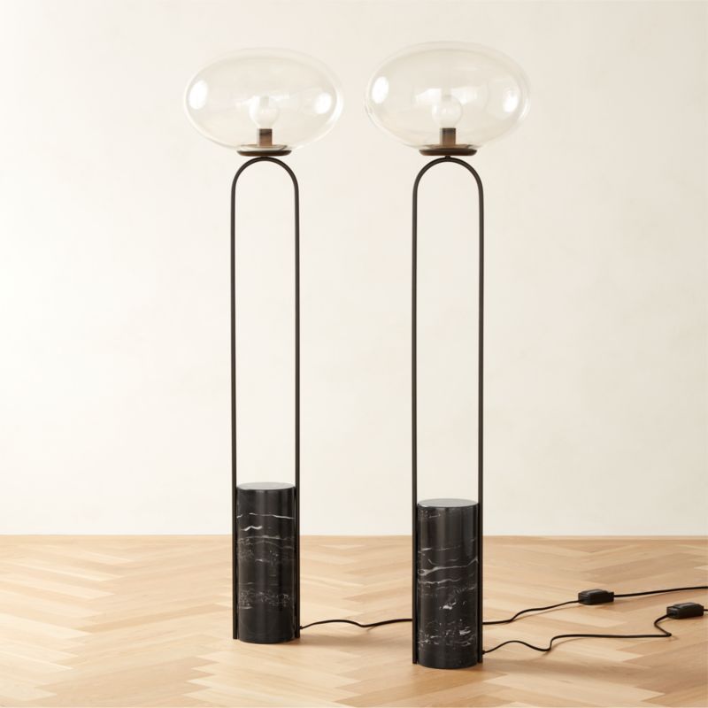 Polo Black Marble Floor Lamp - image 4 of 7