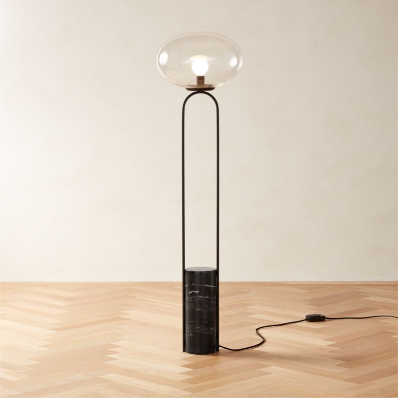 Polo Black Marble Floor Lamp - image 0 of 7