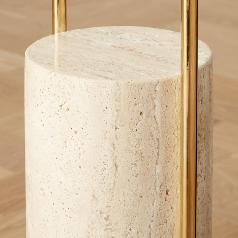 Polo Travertine Floor Lamp - image 3 of 6