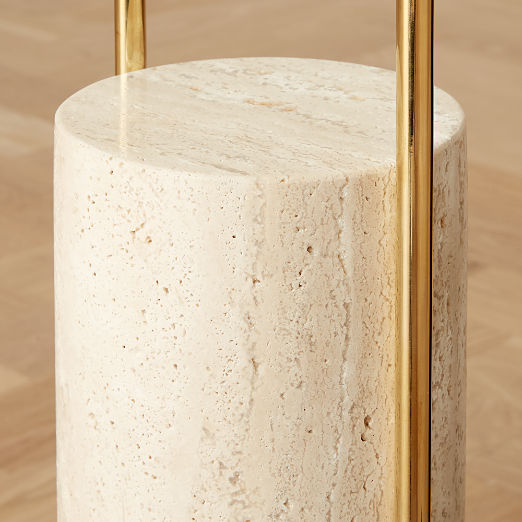 Polo Travertine Floor Lamp