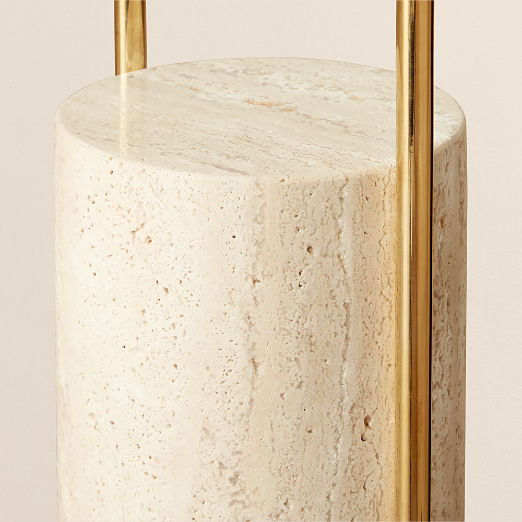 Polo Travertine Floor Lamp