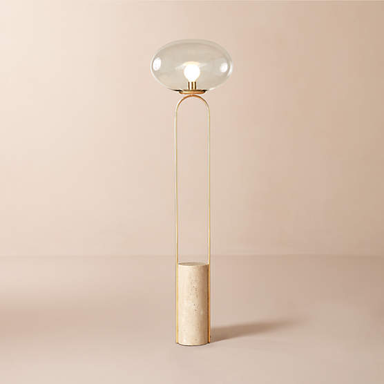 Polo Travertine Floor Lamp