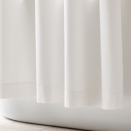 Poly White Shower Curtain Liner