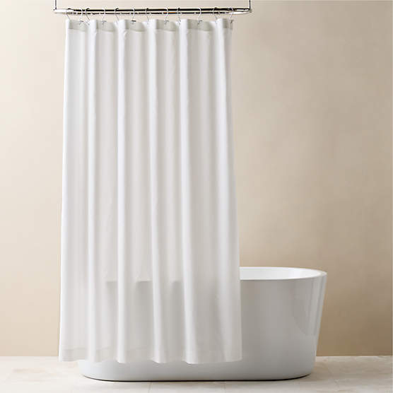 Poly White Shower Curtain Liner 72"