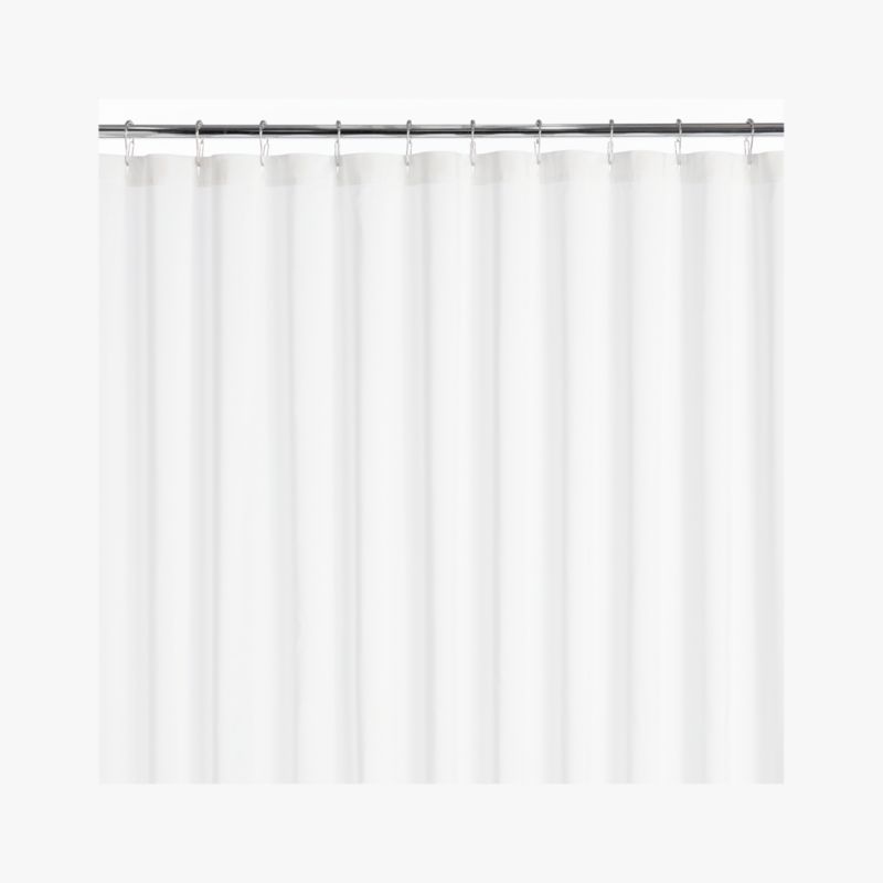 Poly White Shower Curtain Liner 72" - image 2 of 5