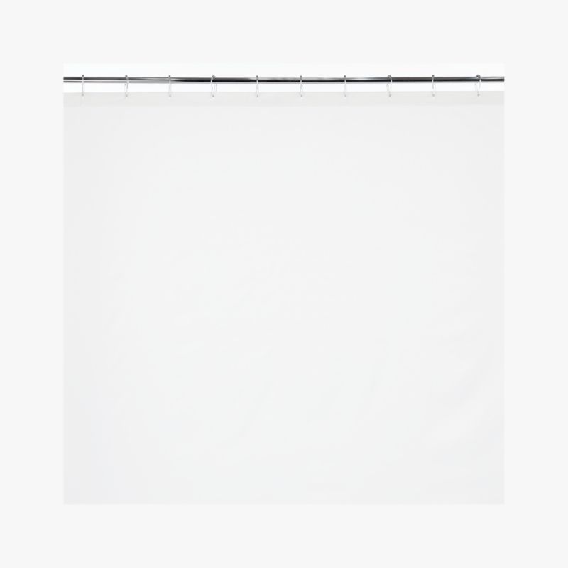 Poly White Shower Curtain Liner 72" - image 3 of 5