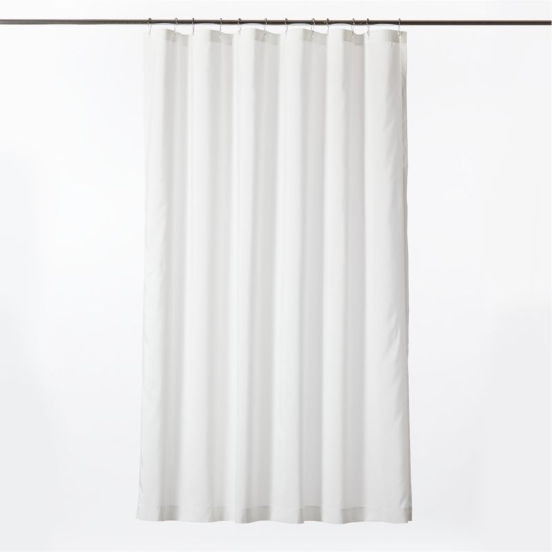 Poly White Shower Curtain Liner 84" - image 2 of 6