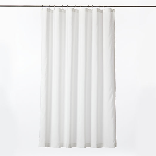 Poly White Shower Curtain Liner 84"