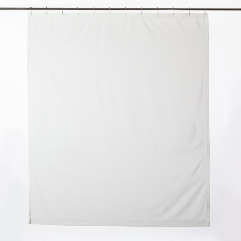 Poly White Shower Curtain Liner 84" - image 1 of 6