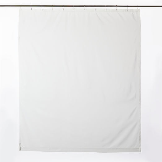 Poly White Shower Curtain Liner 84"