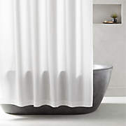 Poly White Shower Curtain Liner 84