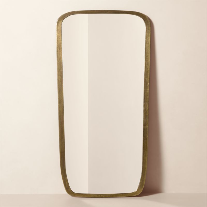 Viewing product image Ponder Brass Full-Length Floor Mirror 36''x72'' - image 1 of 5