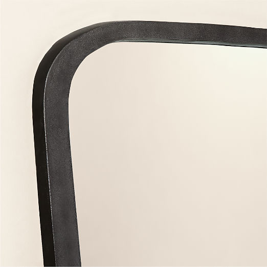 Ponder Black Full-Length Floor Mirror 36''x72''