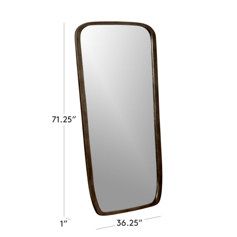 View Ponder Black Full-Length Floor Mirror 36''x72'' - image 3 of 6