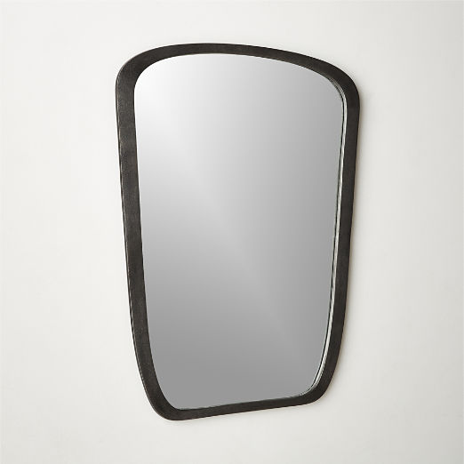 Ponder Small Black Wall Mirror 23.5"x32.75"