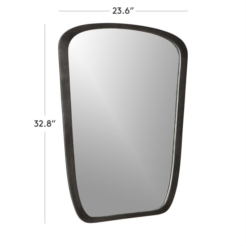 View Ponder Small Black Wall Mirror 23.5"x32.75" - image 2 of 9