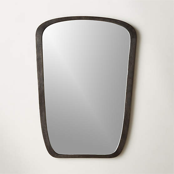 Ponder Small Black Wall Mirror 23.5"x32.75"