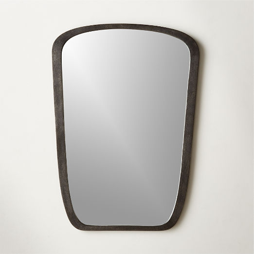 Ponder Small Black Wall Mirror 23.5"x32.75"